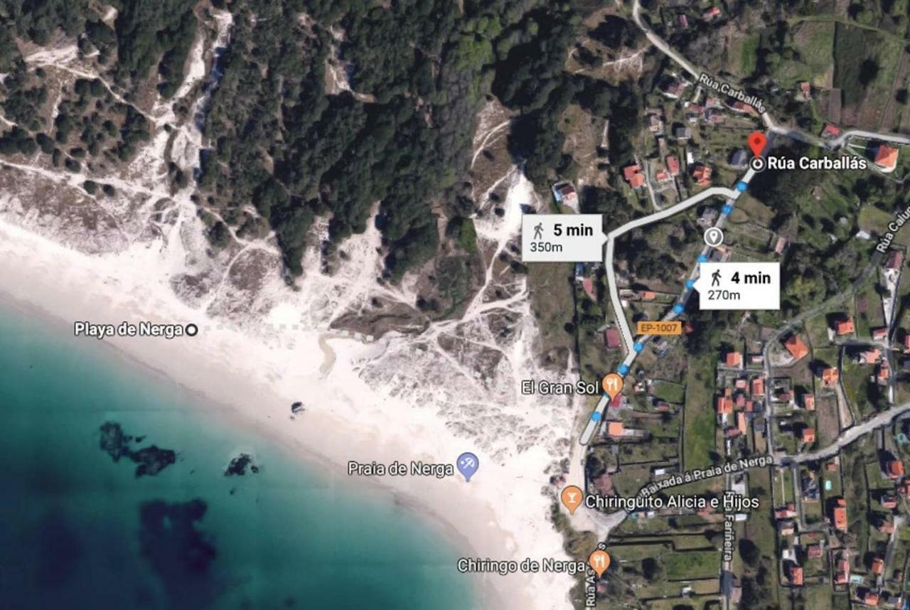 Casa De Rilo ,Para 6/8 En La Playa De Nerga Hio Kültér fotó